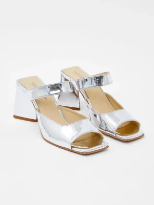 Sadie Mirror Metallic Heels<FRENCH CONNECTION Best Sale