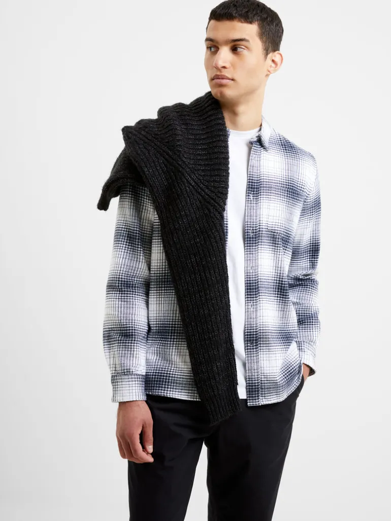 Shadow Check Long Sleeve Shirt<FRENCH CONNECTION Discount