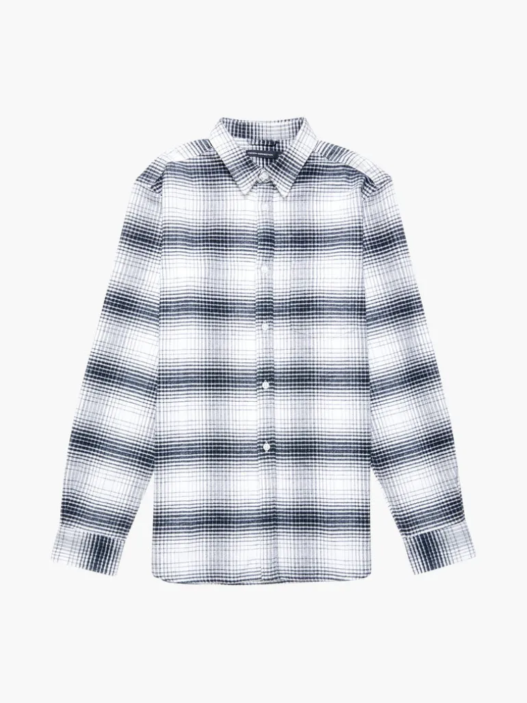 Shadow Check Long Sleeve Shirt<FRENCH CONNECTION Discount