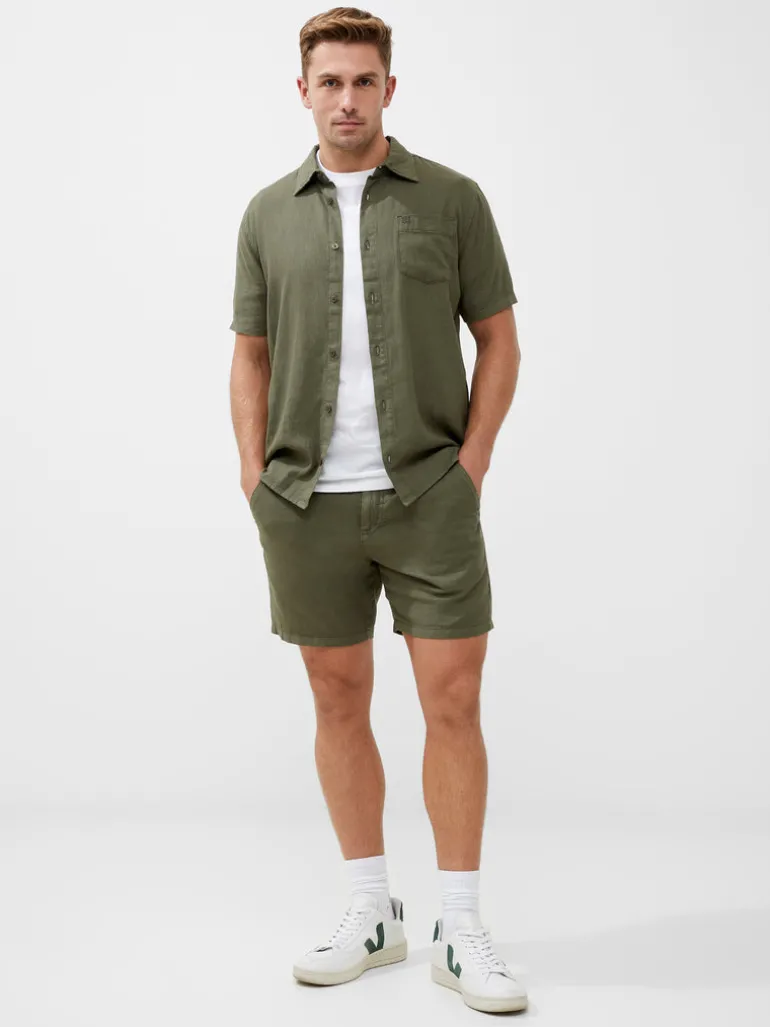 Short Sleeve Linen Shirt<FRENCH CONNECTION Clearance