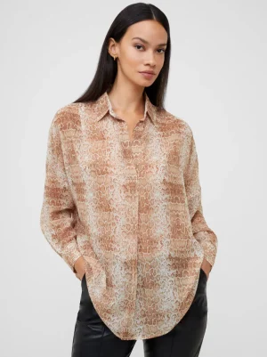 Smooth Georgette Popover Shirt<FRENCH CONNECTION Outlet