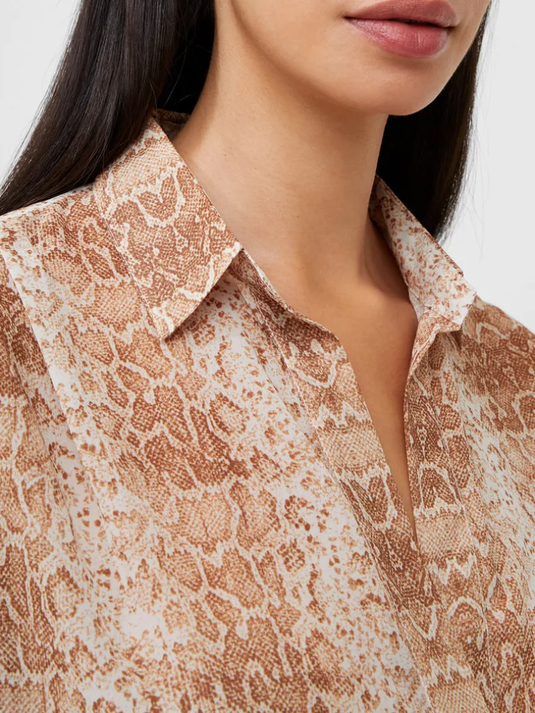 Smooth Georgette Popover Shirt<FRENCH CONNECTION Outlet