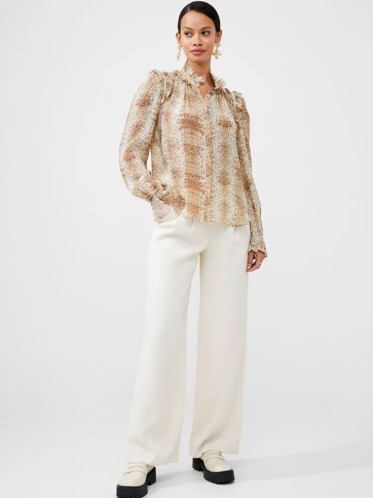 Smooth Georgette Ruffle Shirt<FRENCH CONNECTION Outlet