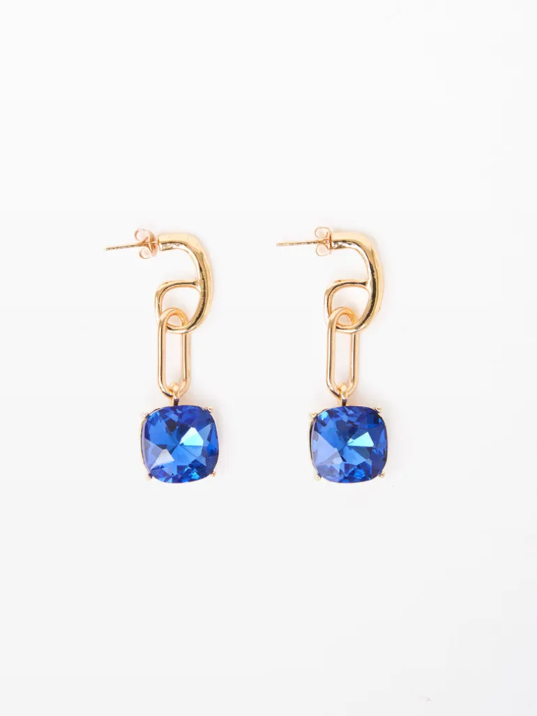 Square Stone Link Earrings<FRENCH CONNECTION Discount