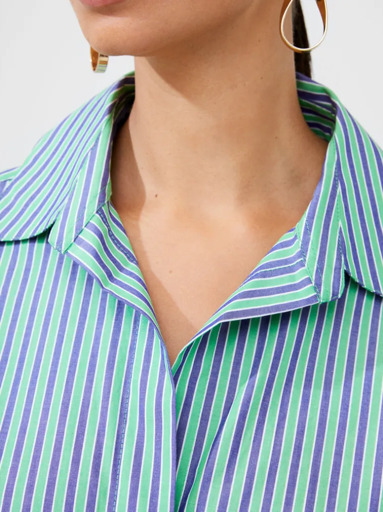 Stripe Poplin Boyfriend Shirt<FRENCH CONNECTION Hot