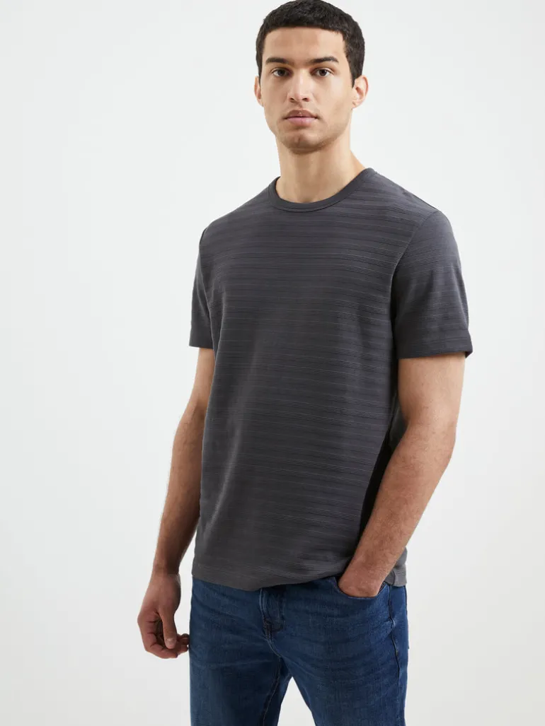 Texture Jersey Stripe T-Shirt<FRENCH CONNECTION Shop