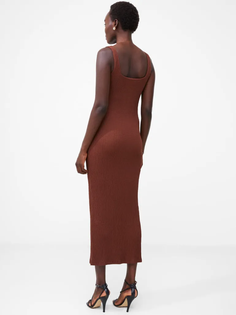 Textured Square Neck Midi Dress<FRENCH CONNECTION Clearance