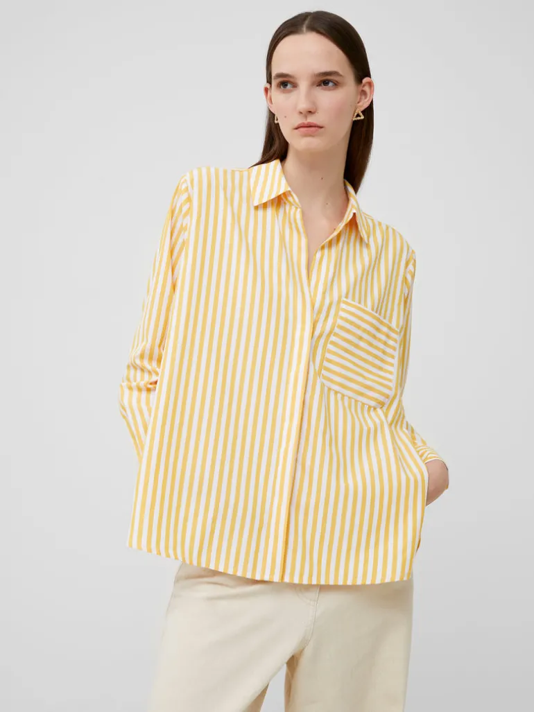 Thick Stripe Relaxed Popover Shirt<FRENCH CONNECTION Discount
