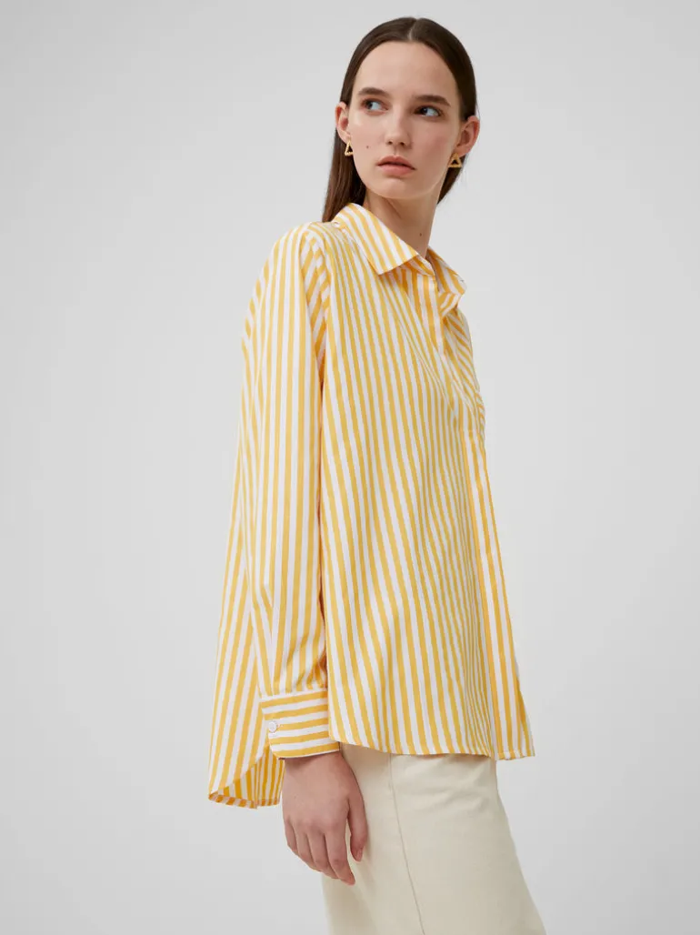 Thick Stripe Relaxed Popover Shirt<FRENCH CONNECTION Discount