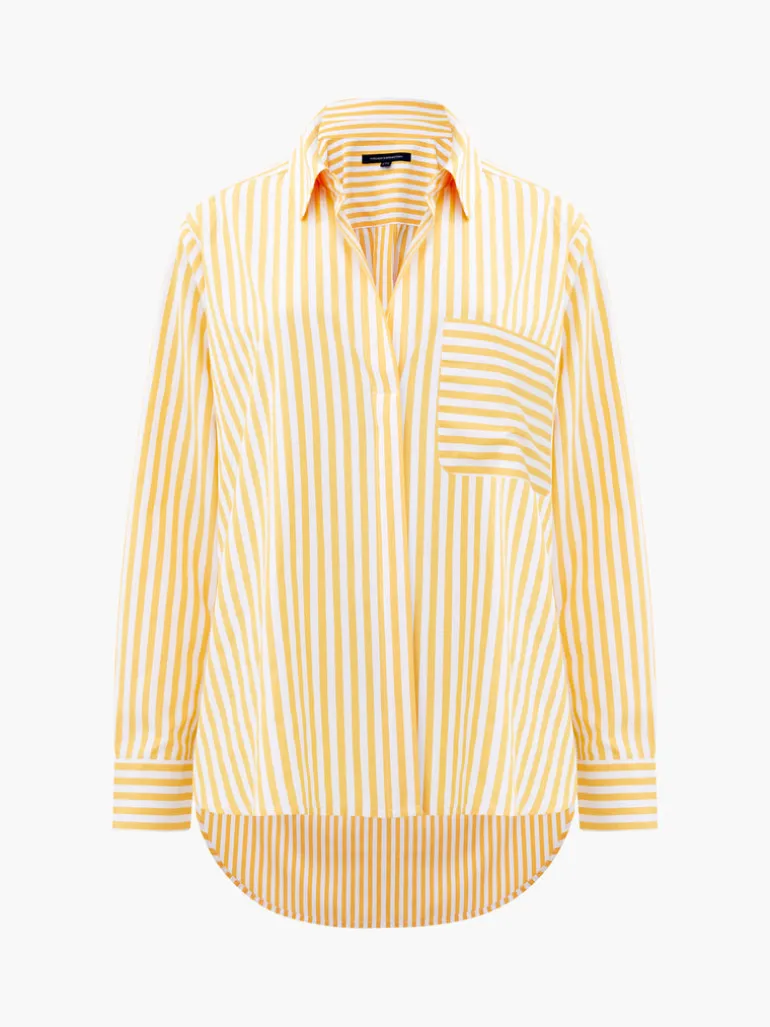 Thick Stripe Relaxed Popover Shirt<FRENCH CONNECTION Discount