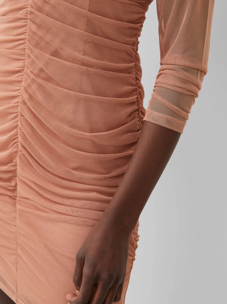 Toni Mesh Rouched Mini Dress<FRENCH CONNECTION Sale