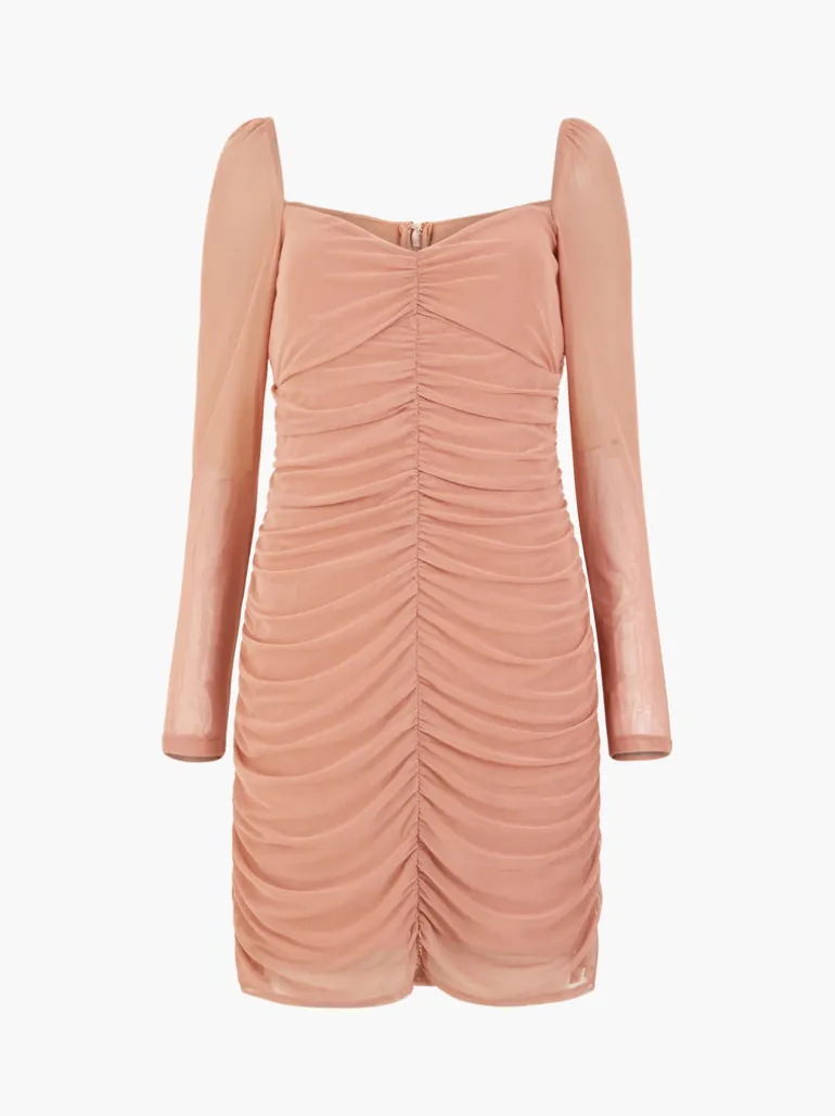 Toni Mesh Rouched Mini Dress<FRENCH CONNECTION Sale