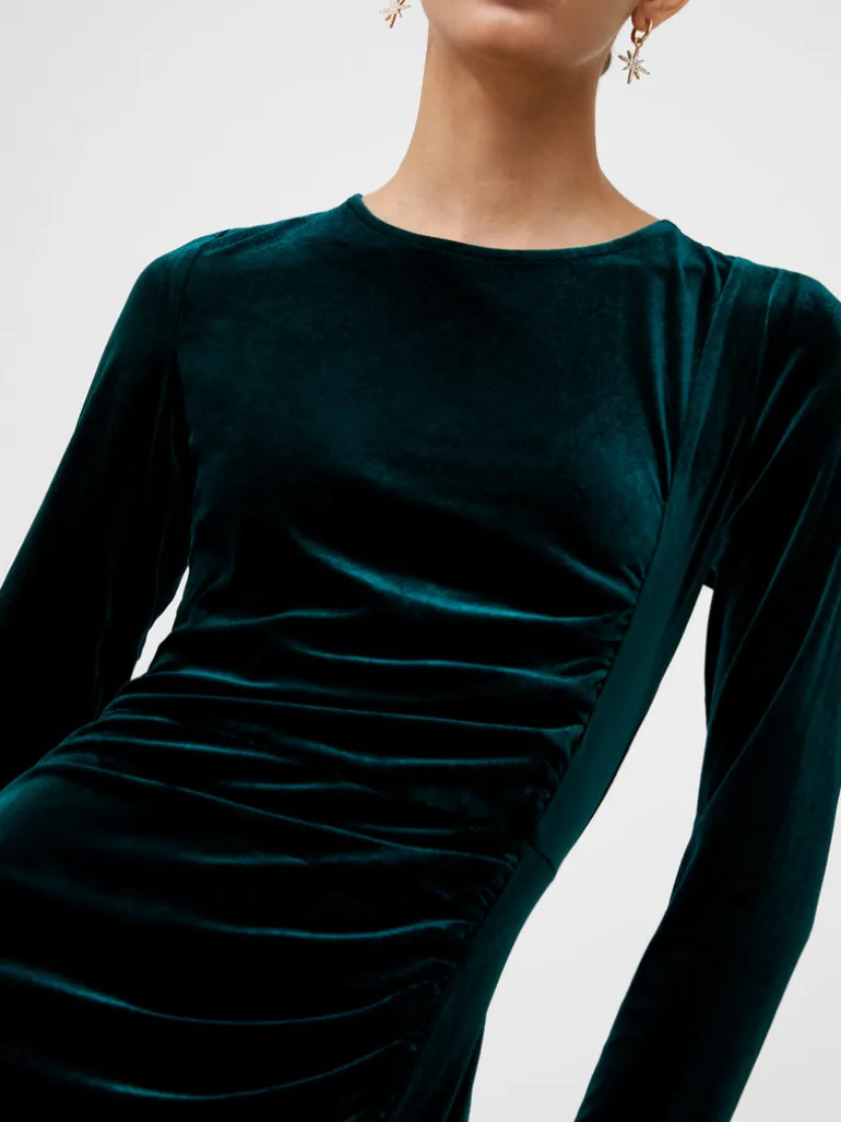 Velvet Long Sleeve Mini Dress<FRENCH CONNECTION Online