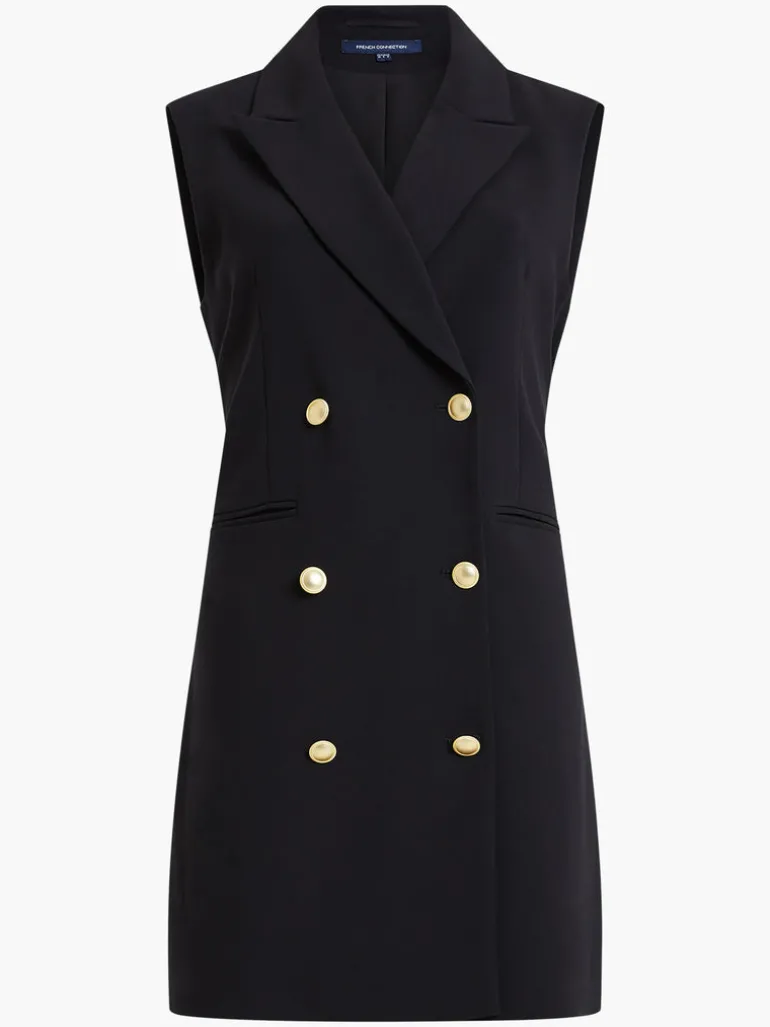 Whisper Sleeveless Tux Mini Dress<FRENCH CONNECTION Discount