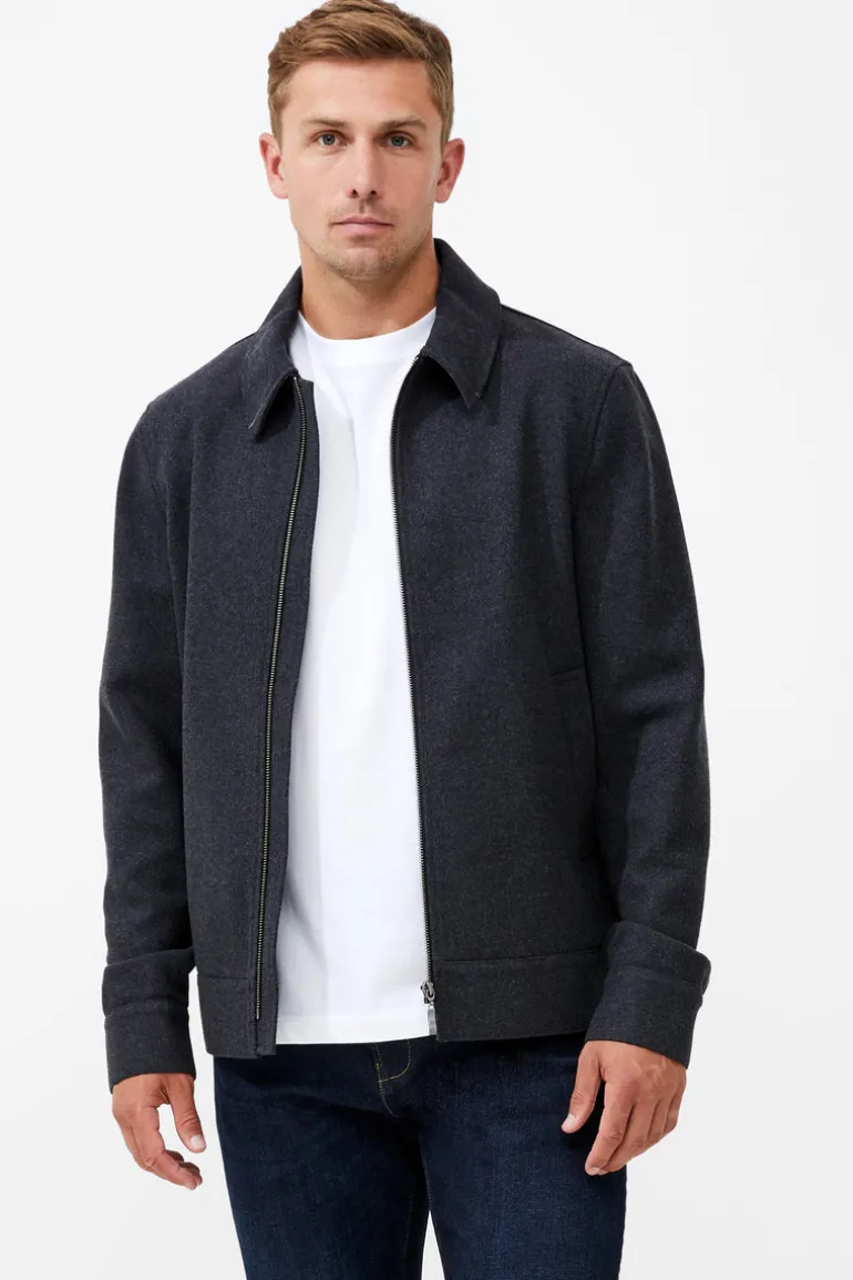 Wool Blend Blouson Coat<FRENCH CONNECTION Discount